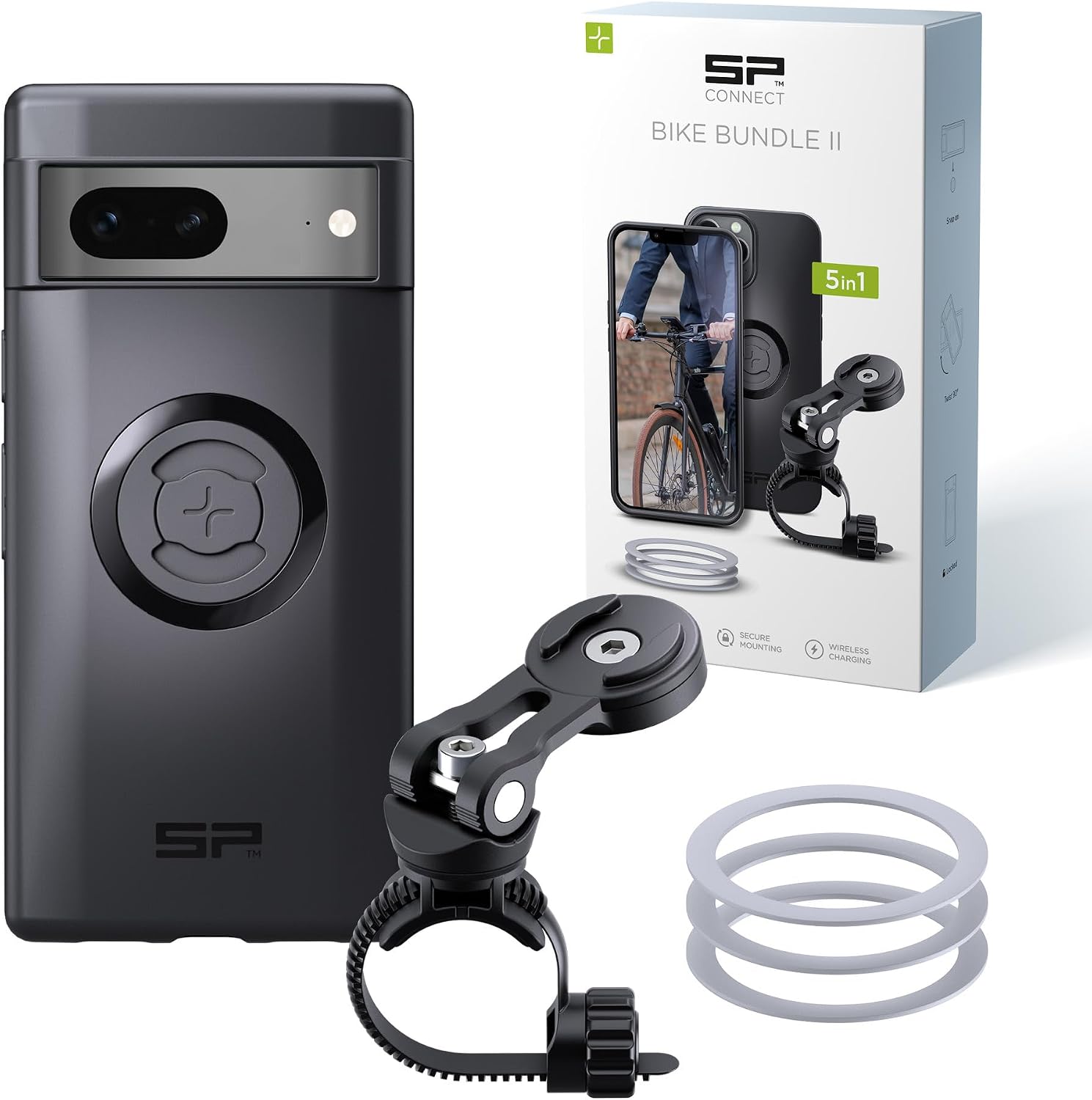 Detalle de SP CONNECT Bike Bundle II SPC+ pour Google Pixel 7 — Montage vélo sans outil et fixation twist lock
