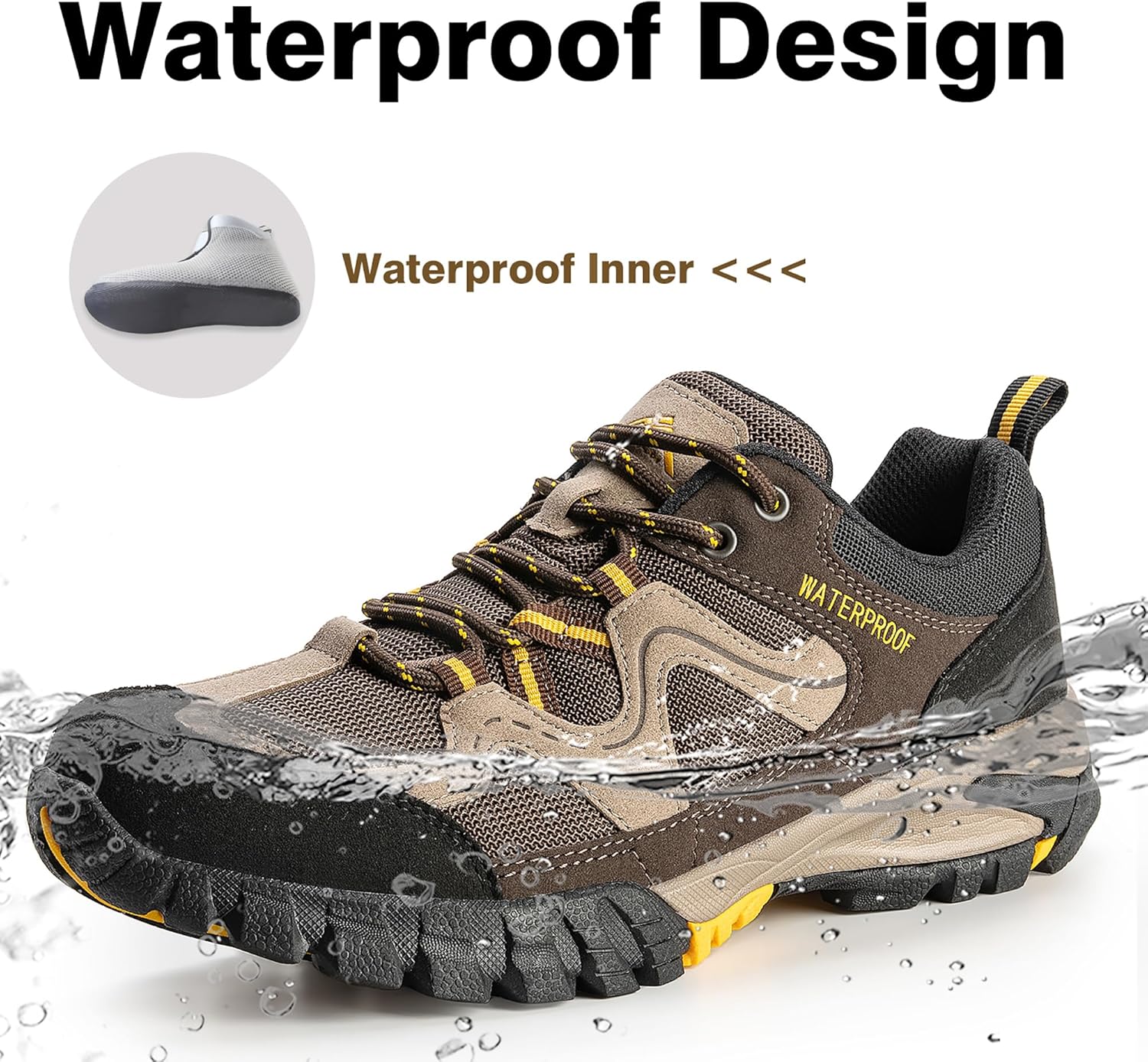 Thumbnail 3 de CC-Los Damen wasserdichte Wanderschuhe mit leichtem WP-Design (Größe 36–43) für Outdoor & Klettern