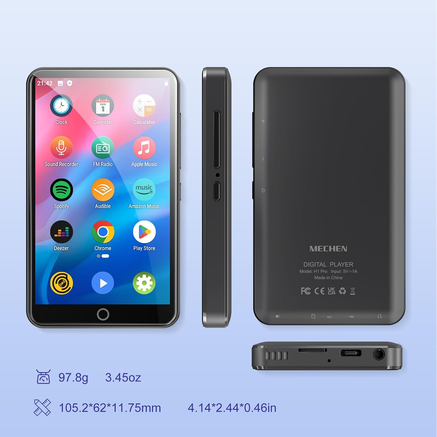 Thumbnail 6 de MECHEN Reproductor MP3 Android 4” 2000mAh