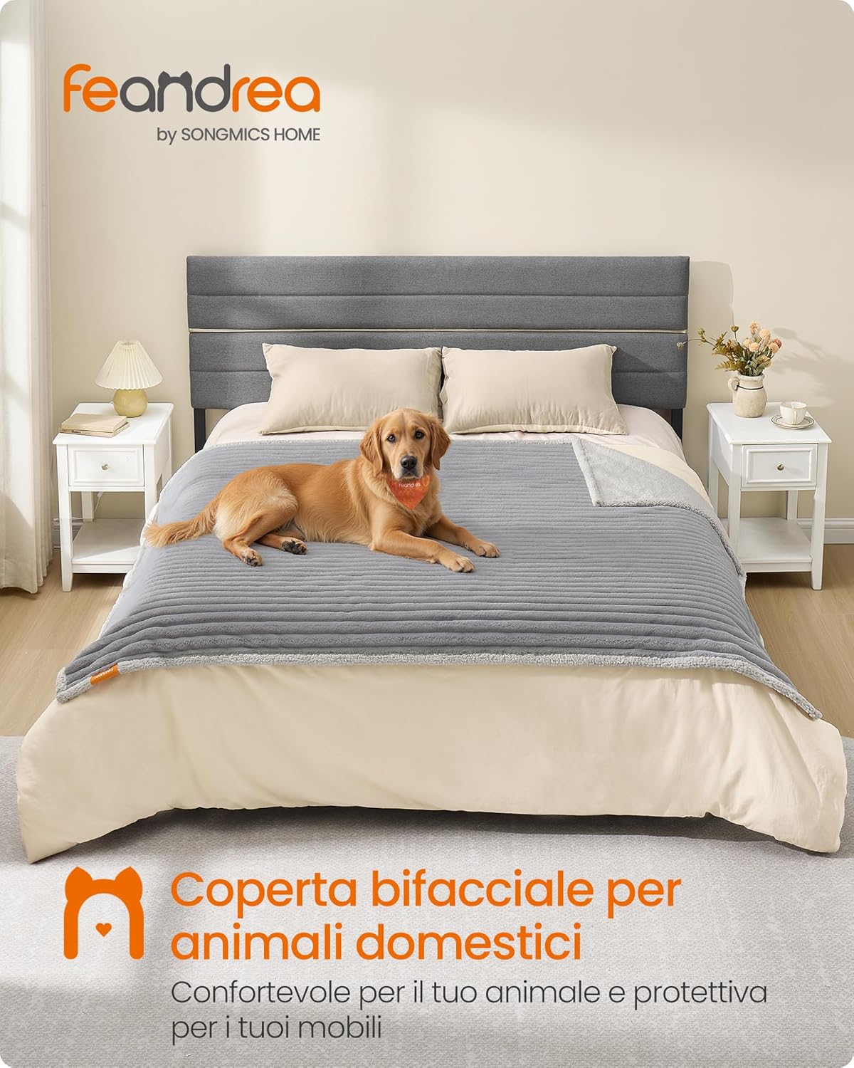 Detalle 2 de Feandrea Tappeto Impermeabile per Cani 203 x 152 cm