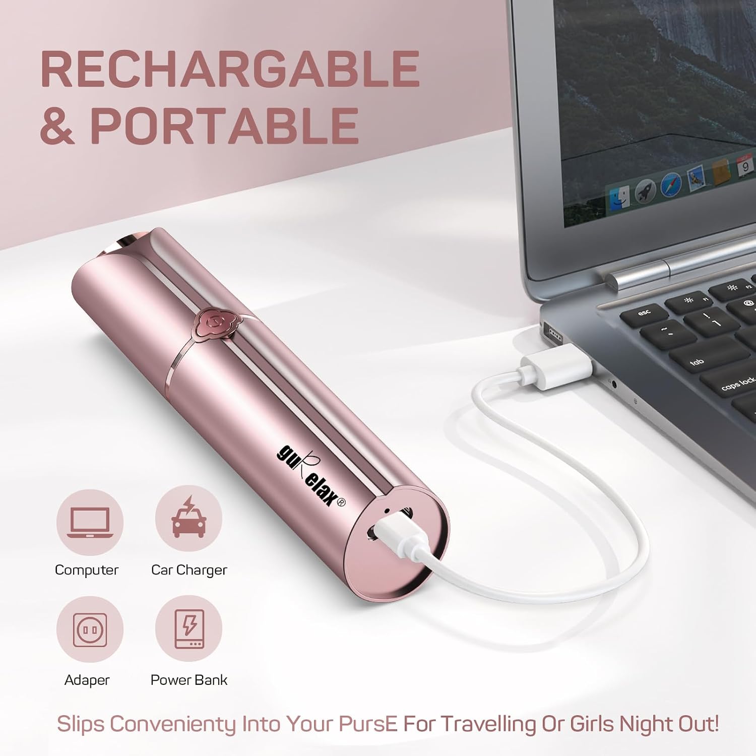 Thumbnail 3 de Facial Hair Removal for Women - As Seen on TV: Gentle, Painless Electric Face Shaver with 2 Replacement Heads