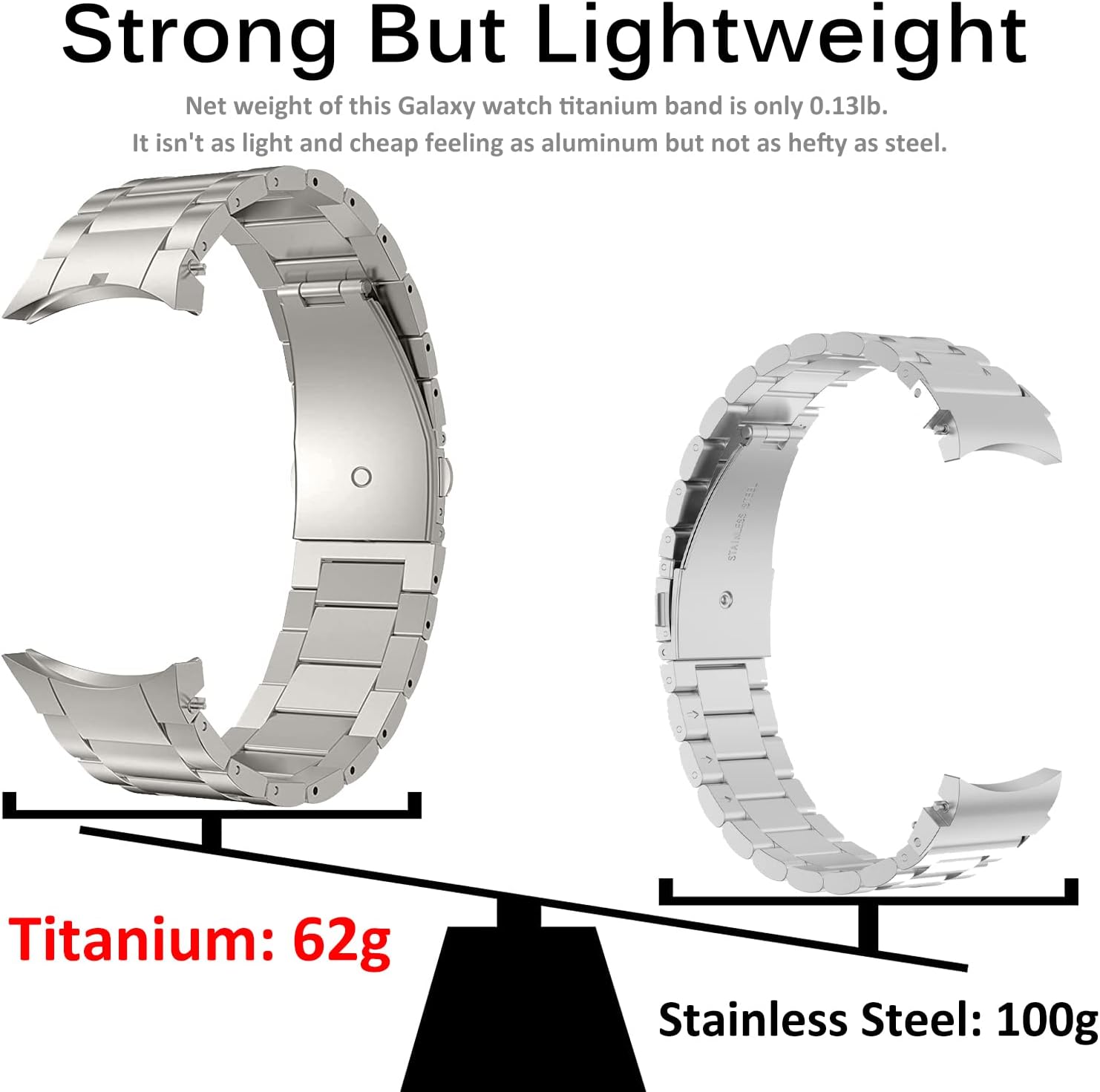Thumbnail 3 de Miimall Armband für Galaxy Watch 7, Titanstahl 45 mm