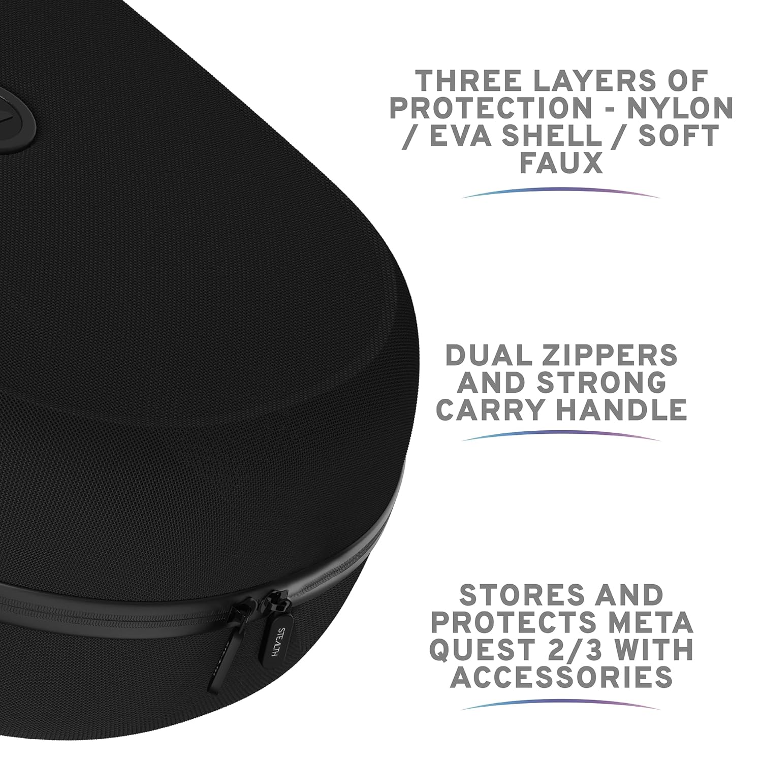 Thumbnail 5 de Stealth Schützende Aufbewahrungs- und Tragetasche – kompatibel mit Oculus Quest 2 & Quest 3