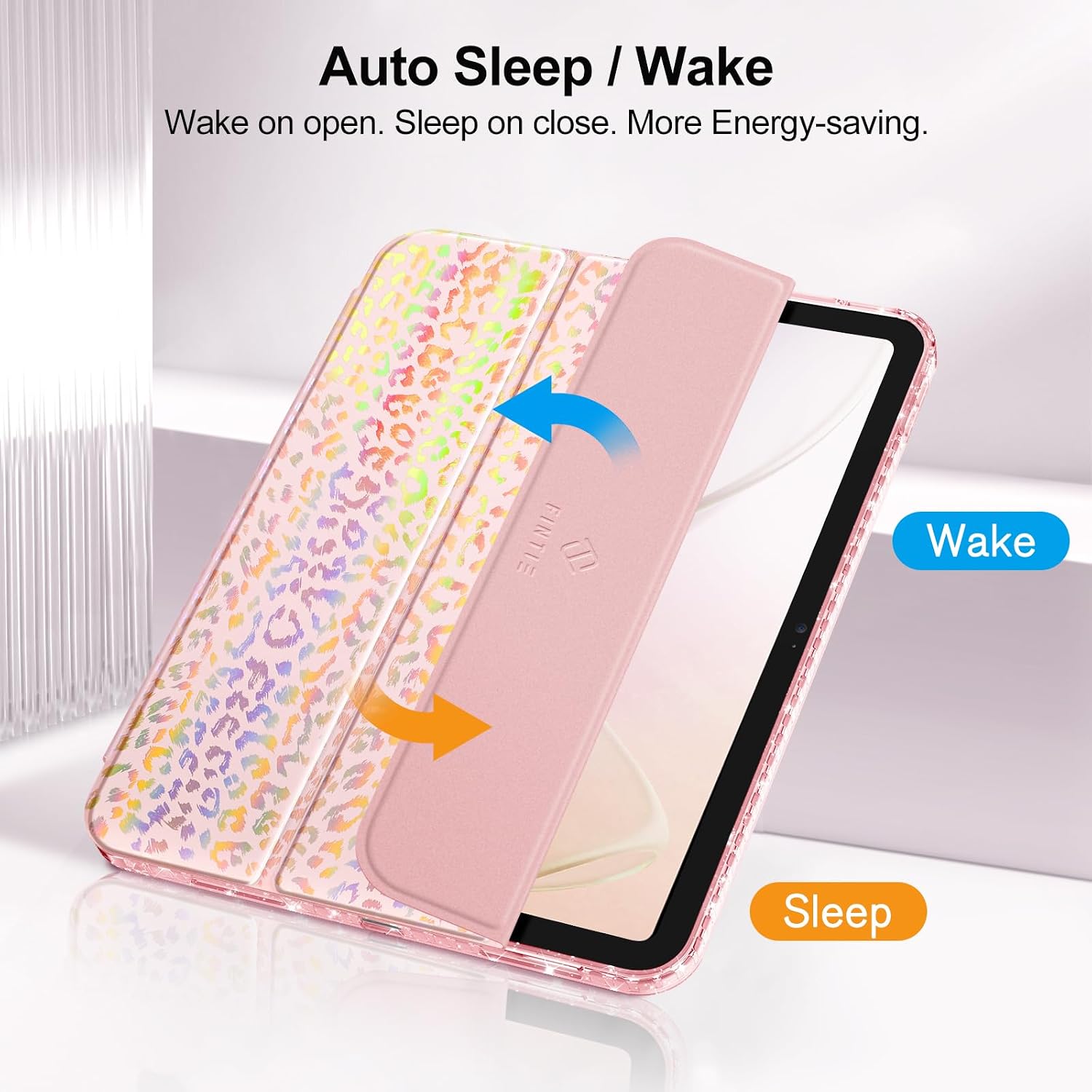 Thumbnail 6 de Fintie Glitzer-Hülle für iPad 11./10. Generation (A16 Chip, 2025/2022) mit Stifthalter – transparent, dünn & stoßfest