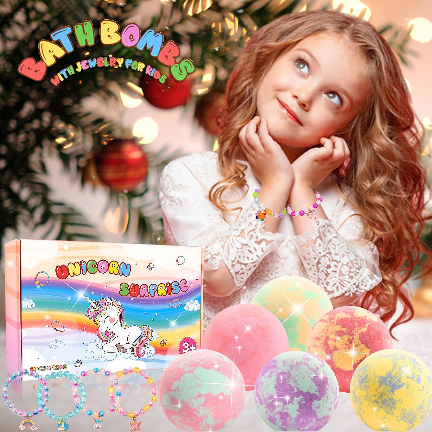 Thumbnail 2 de Unicorn Bath Bombs with Surprise Inside