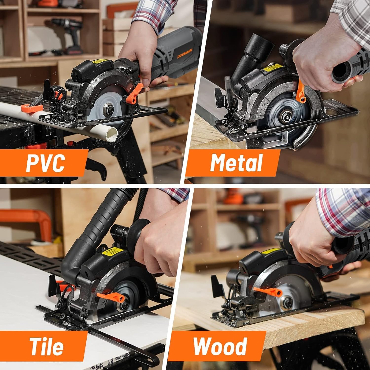 Detalle 2 de DOVAMAN Circular Saw 4-1/2-Inch