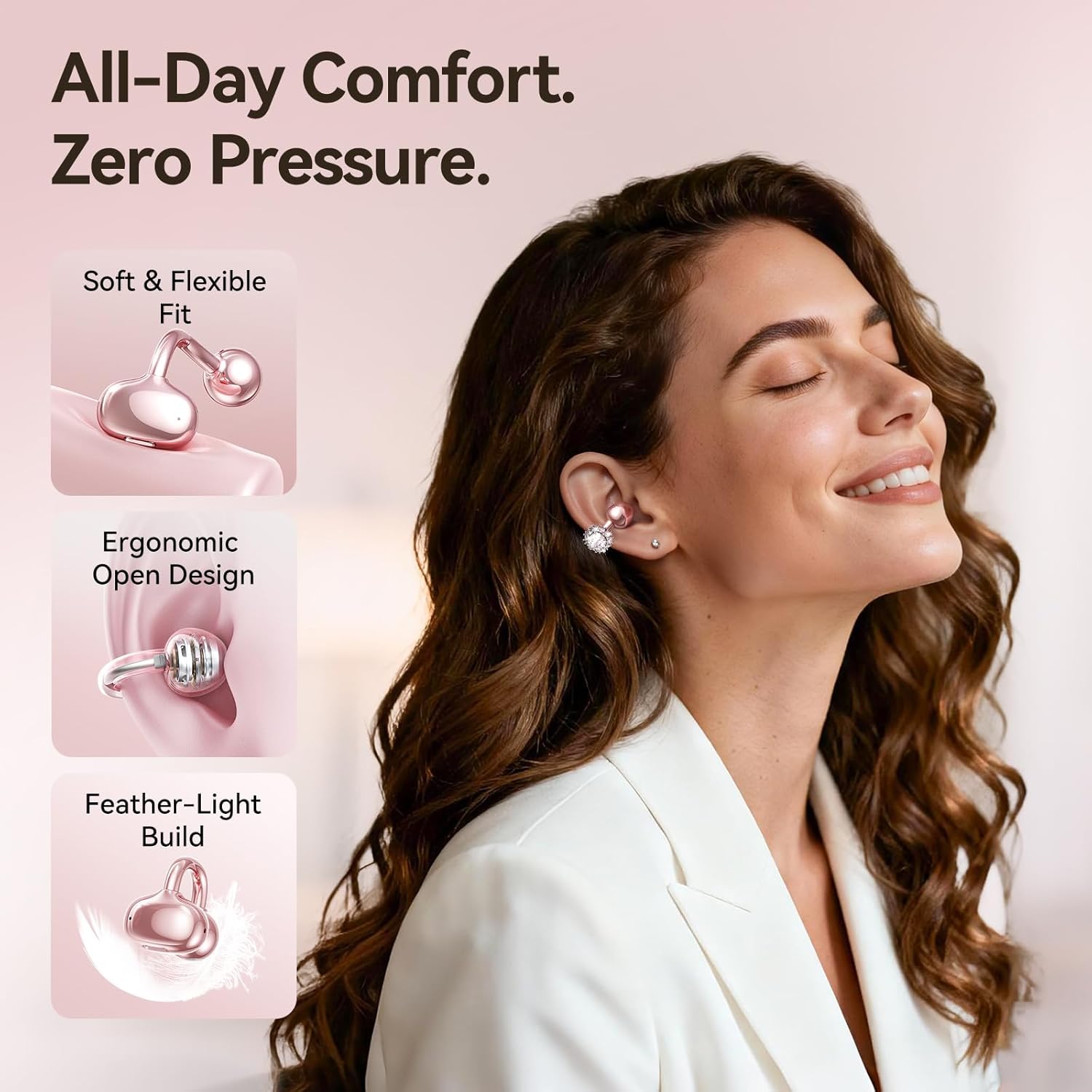 Detalle de Kinglucky Clip-On Earbuds 40H
