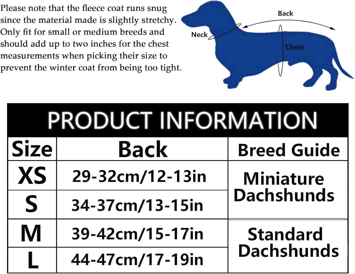 Thumbnail 2 de Morezi Dachshund Coat Waterproof with Padded Fleece Lining, Reflective Stripe and Harness Hole