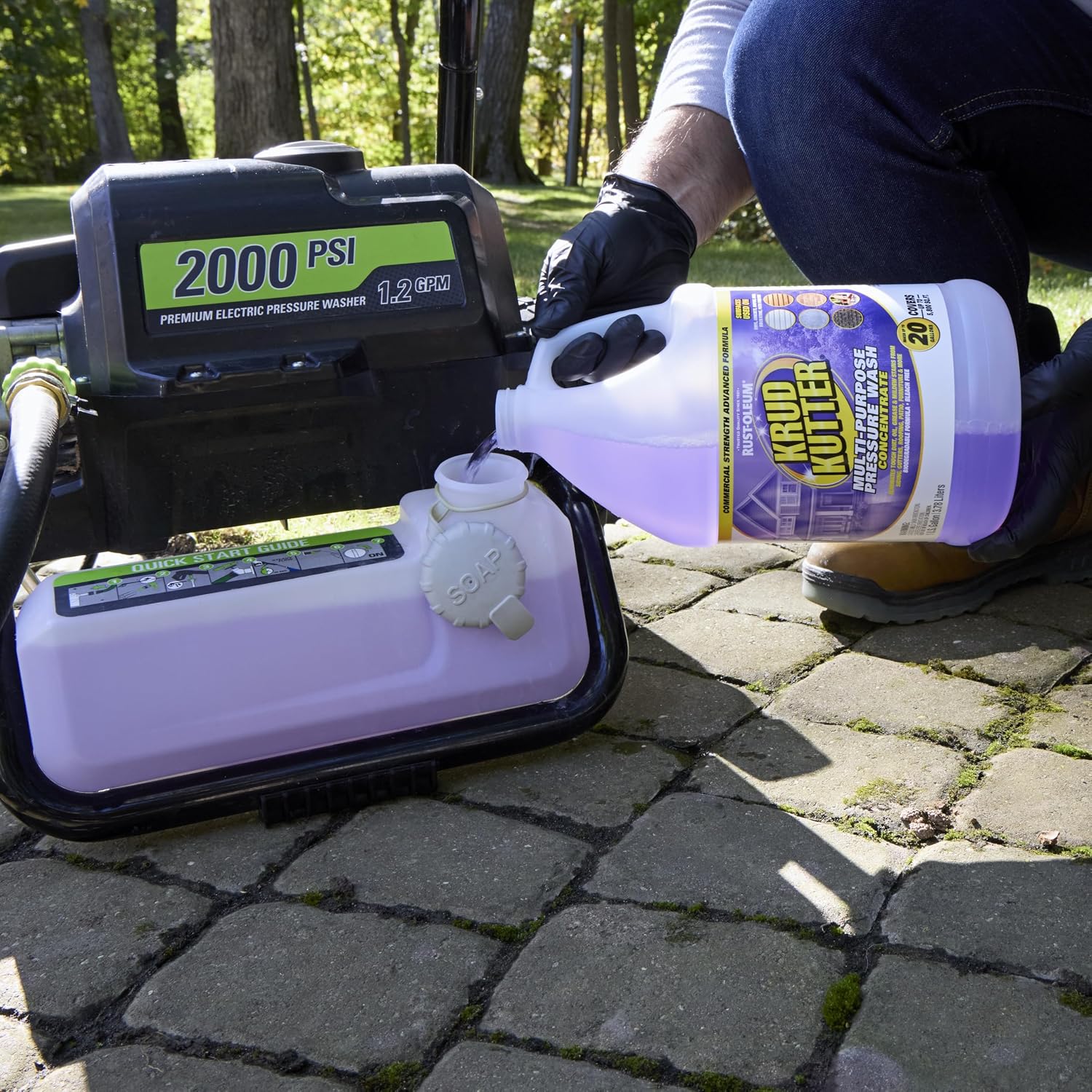 Detalle 2 de Krud Kutter 385462 Pressure Washer Cleaner Concentrate, 1 Gallon, Bleach-Free