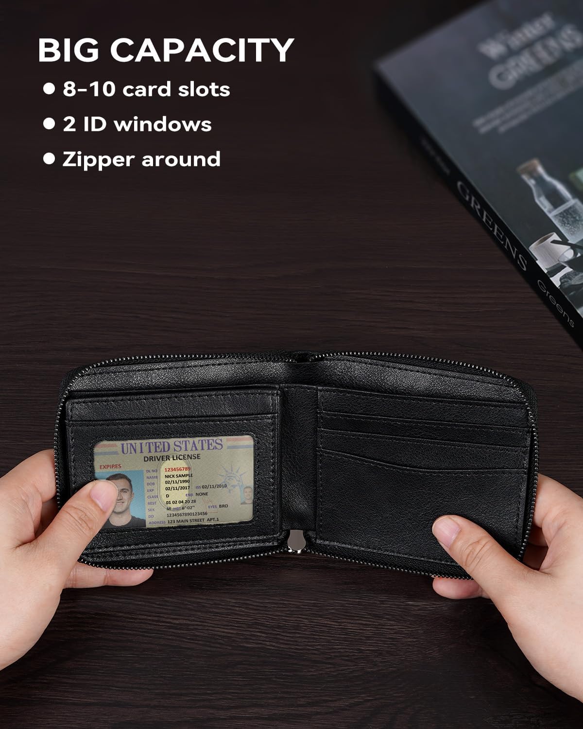 Thumbnail 3 de Swallowmall Men's Wallet, Genuine Leather