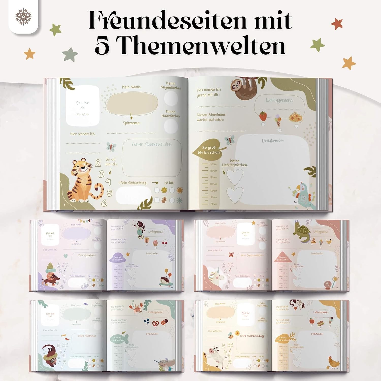 Thumbnail 4 de Lebenskompass Freundebuch Kindergarten Einhorn