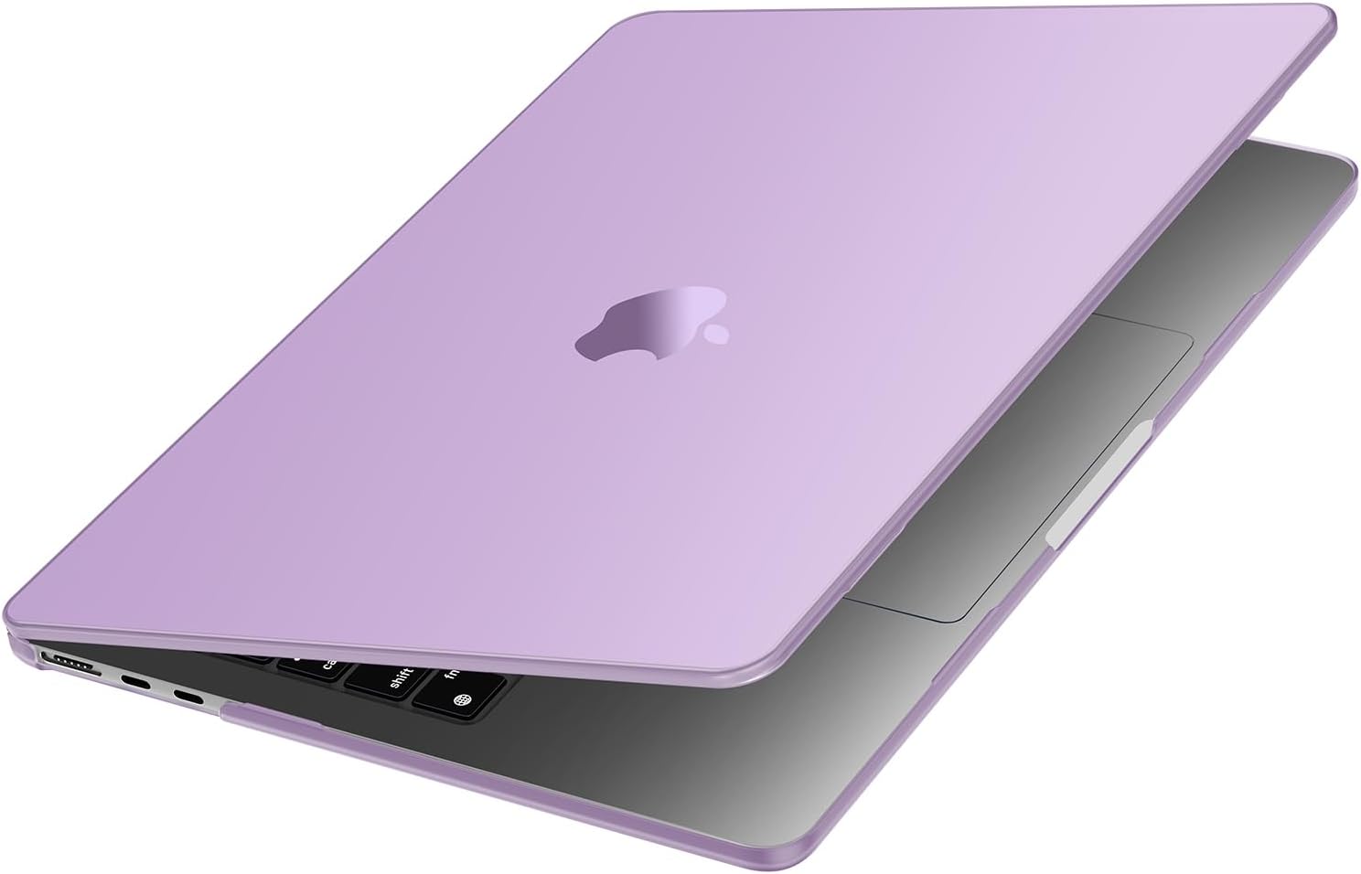 Detalle de MOSISO Hülle für MacBook Air 13 Zoll M5/M4/M3/M2 – Ultradünn, Hartschale, Lila, präzise Passform (A3449/A3240/A3113/A2681)