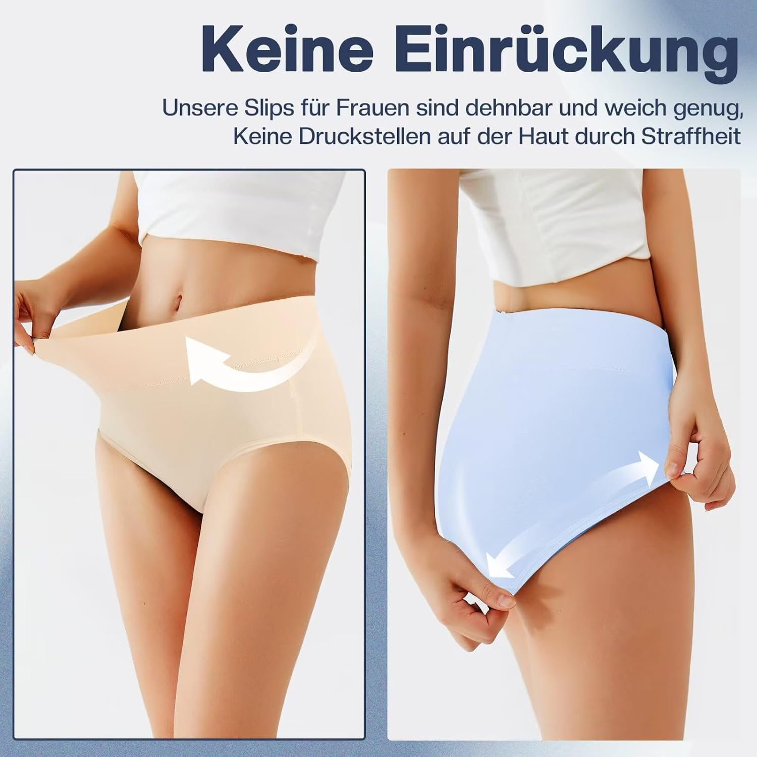 Detalle de TUUHAW Braguita talle alto Pack de 5