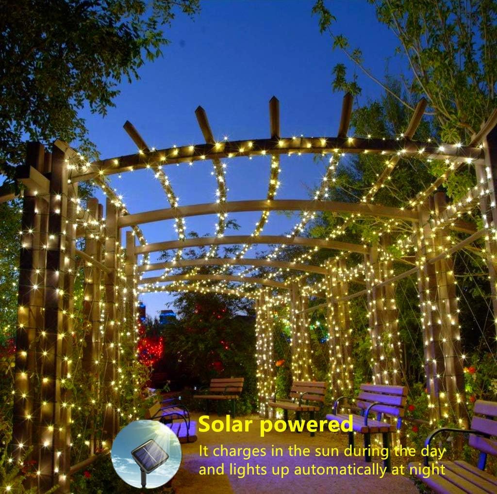 Detalle de ooklee Solar Powered String Lights 10m, 100 LEDs 🌟