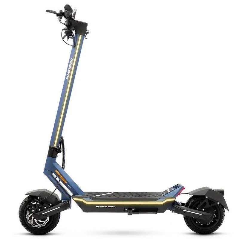 Detalle de Smartgyro Raptor Dual Evo LR: Patinete eléctrico 2x1000W para entornos urbanos y terrenos exigentes