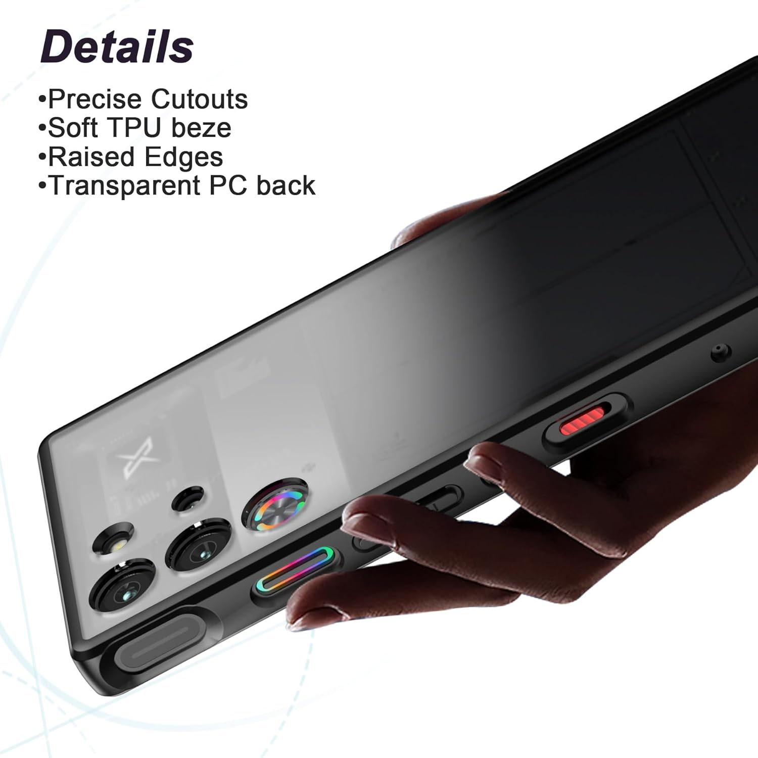 Thumbnail 2 de Foluu Slim Protective Case for ZTE Nubia Red Magic 10 Pro / 10 Pro+ (2024) – Black