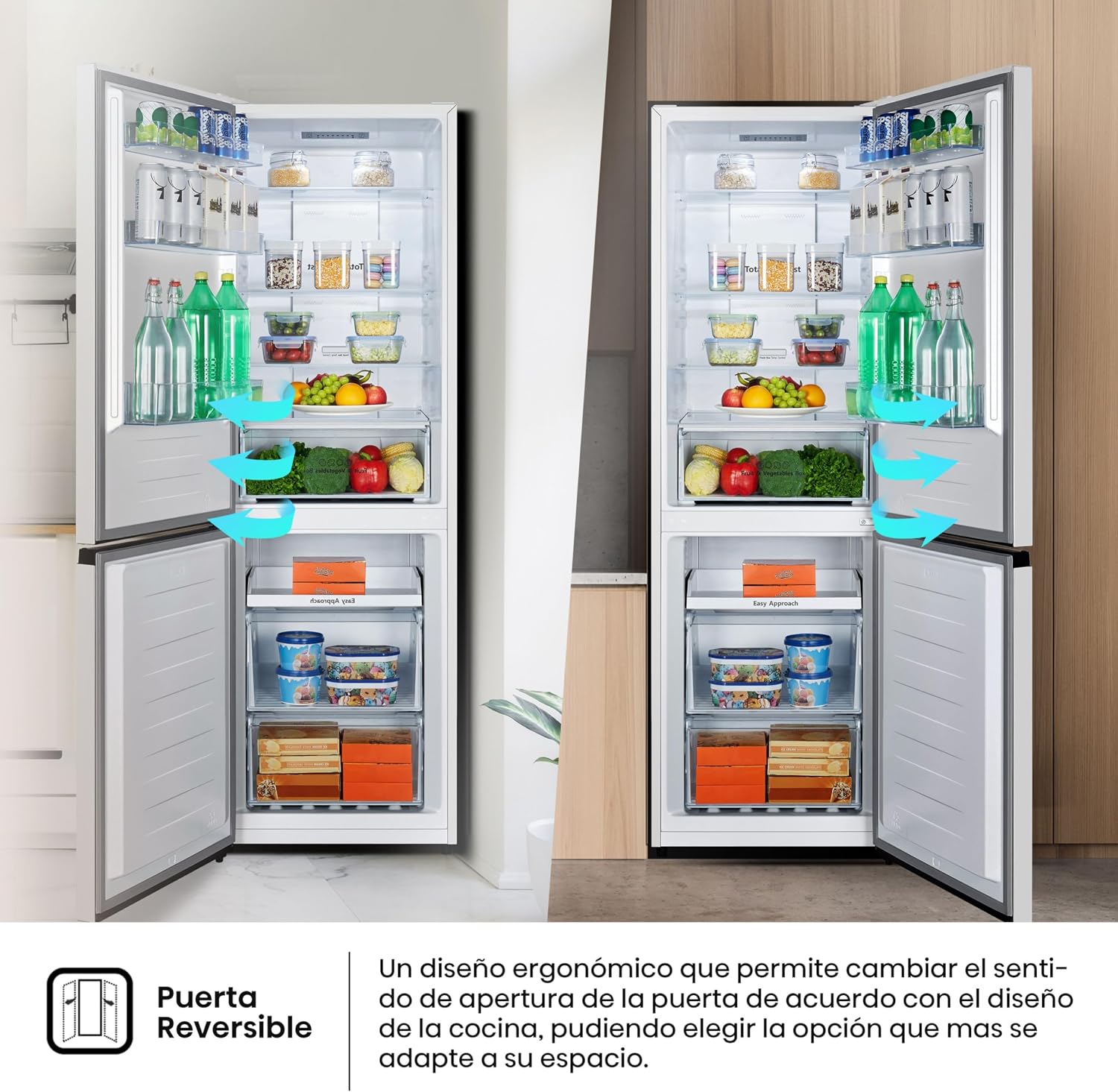 Thumbnail 6 de Hisense MC60300E Frigorífico Combi 🧊 304L, Silencioso y Reversible