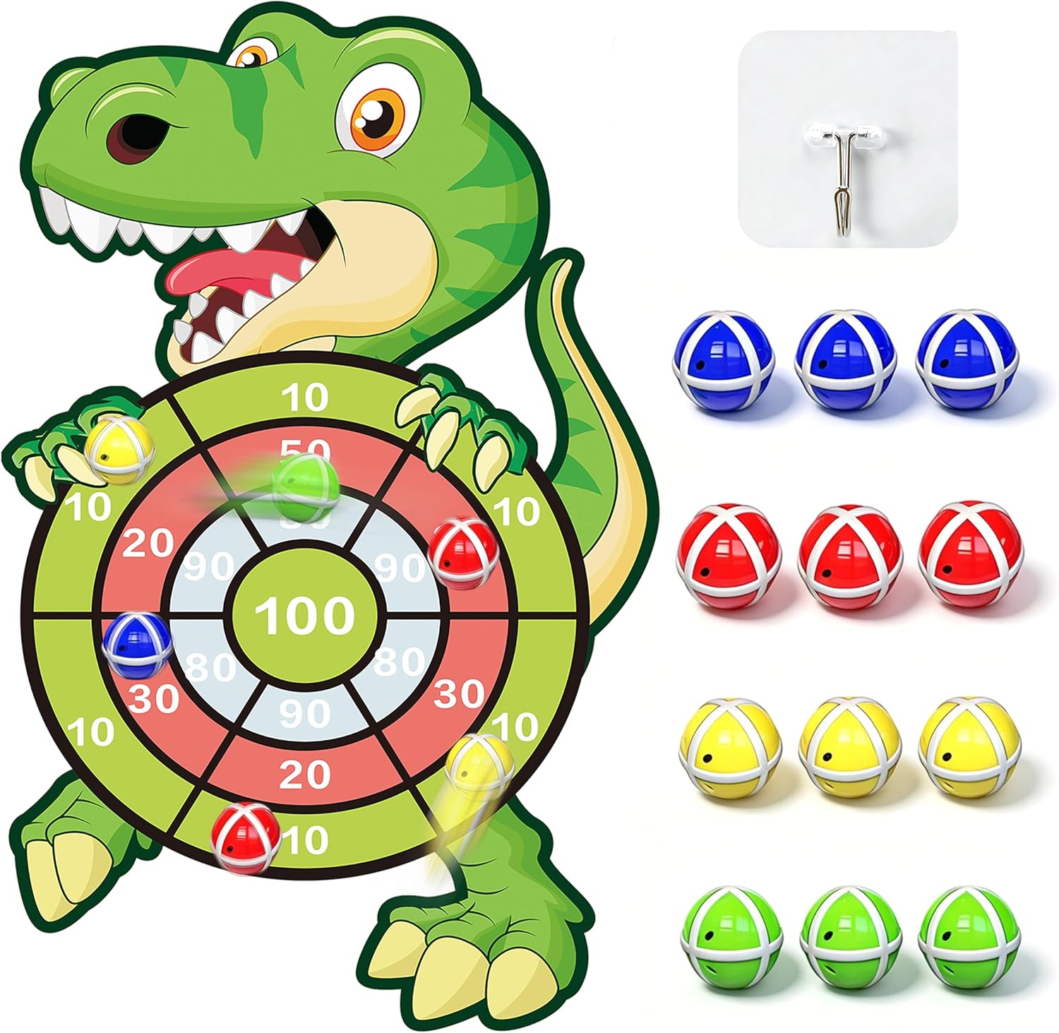 Detalle de Dinosaur Dart Board 30" for Kids