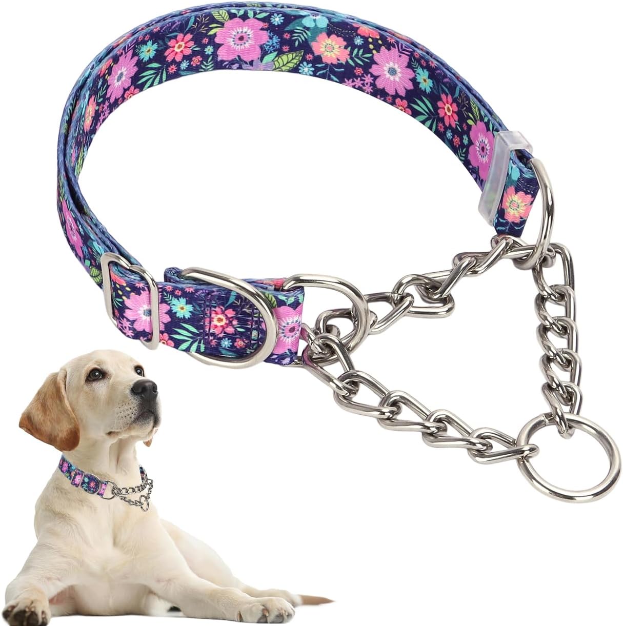 Detalle de Chain Dog Collar Heavy Duty Martingale