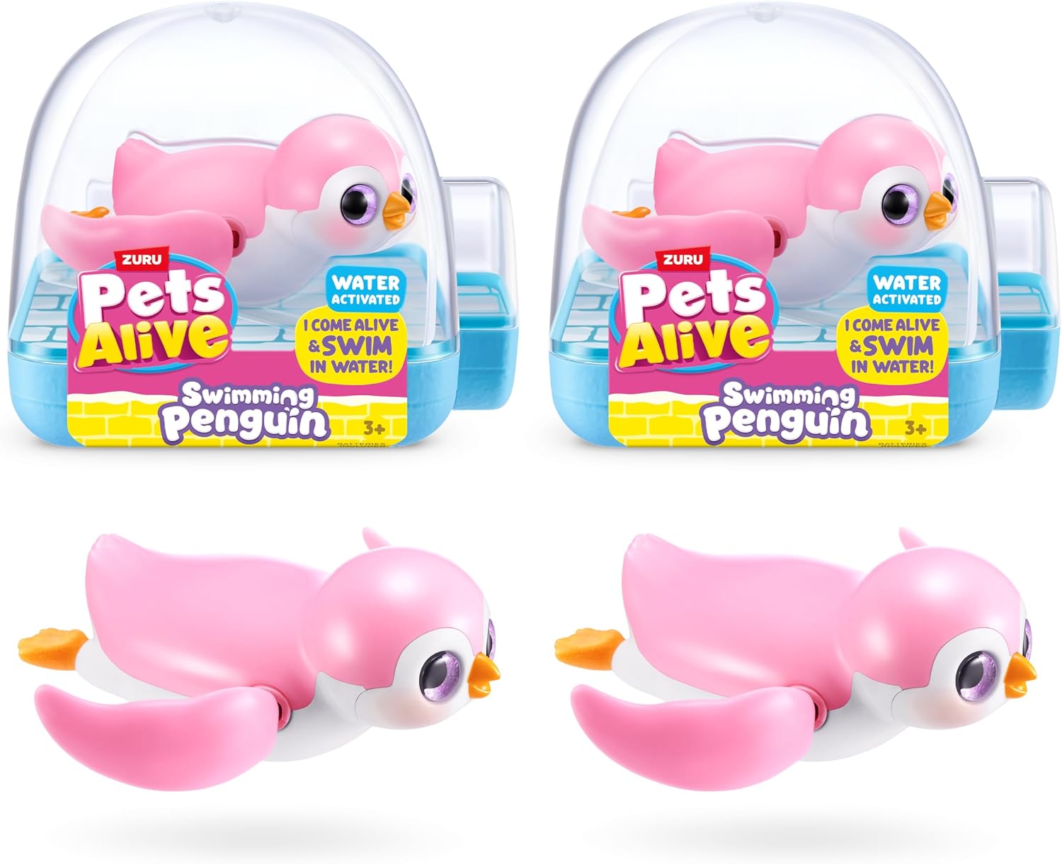 Detalle de ZURU Swimming Penguin Toy 2-Pack