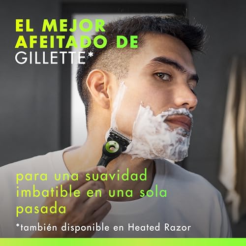 Detalle de GilletteLabs Cuchillas de Afeitar Hombre, Pack de 12: afeitado suave y preciso para maquinillas GilletteLabs
