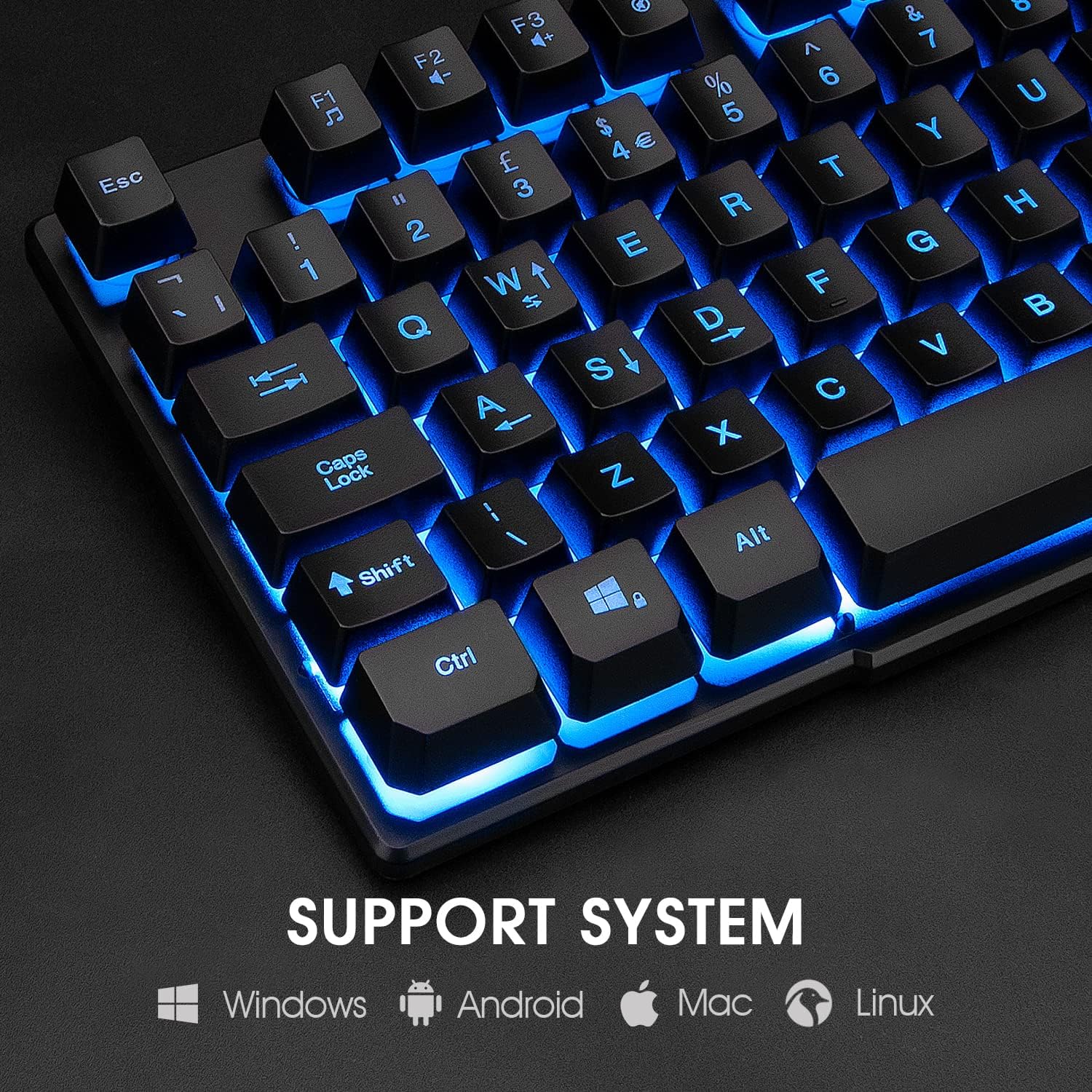 Thumbnail 3 de Rii RK100 gaming keyboard 105‑key