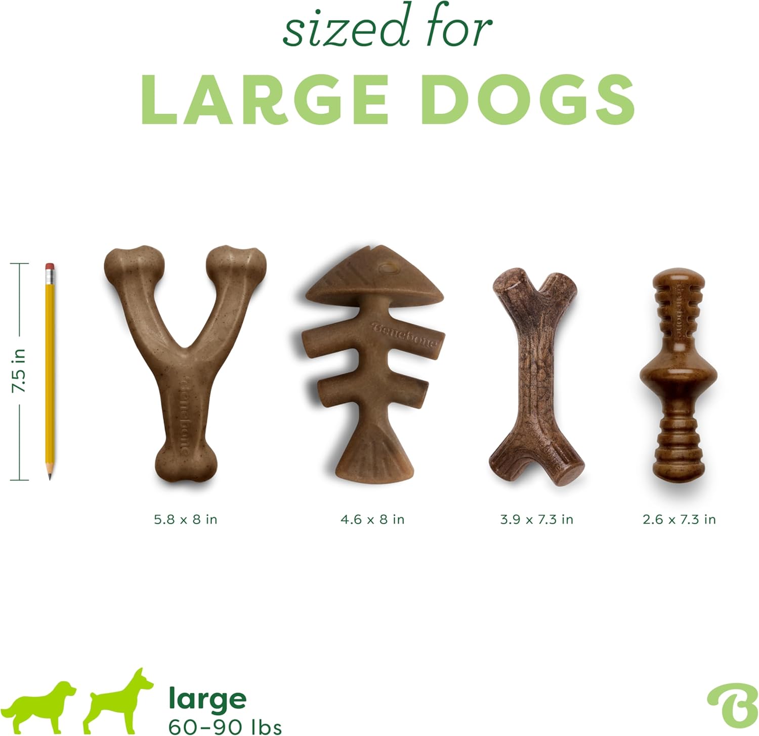 Thumbnail 3 de Benebone Scatola regalo per cani masticatori aggressivi – set indistruttibile con ossa oscillanti e sapori reali
