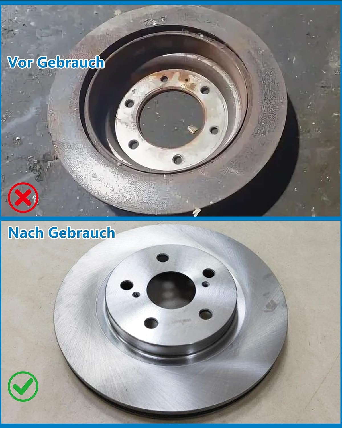 Detalle de GWAEPU 4-Teiliges Radnabenschleifer Auto – Innen Ø 90 mm, Außen Ø 150 mm, 1/2" Vierkantantrieb