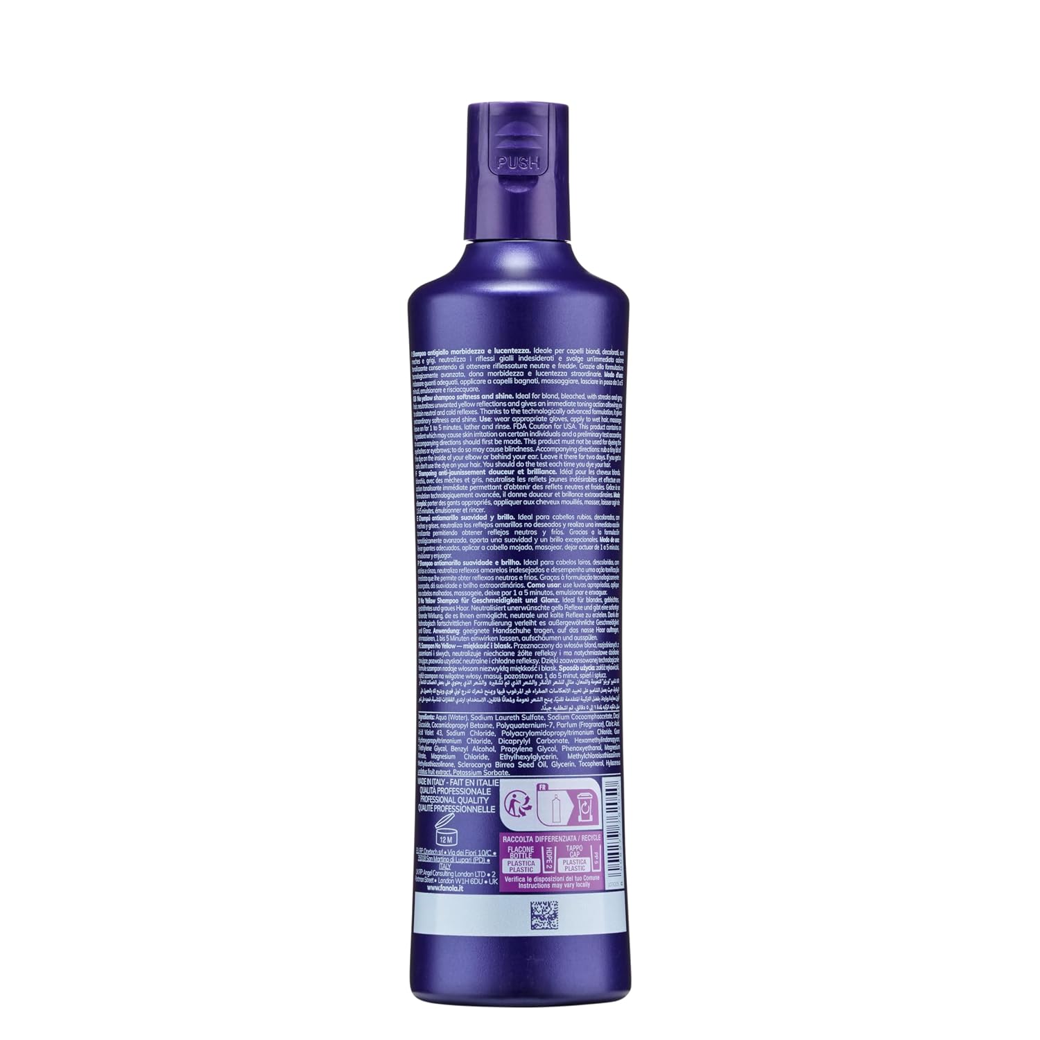 Detalle de Fanola Wonder No Yellow Anti-Gelbstich-Shampoo, 350 ml