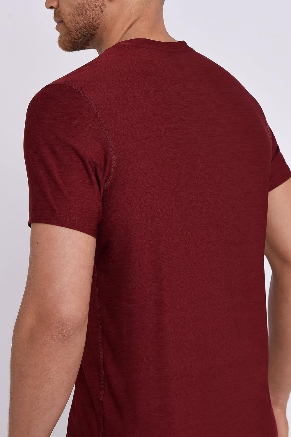 Detalle de TCA Galaxy Maglietta Palestra Uomo: maglia running a maniche corte, stile spacedye e tecnologia D.R.Y.