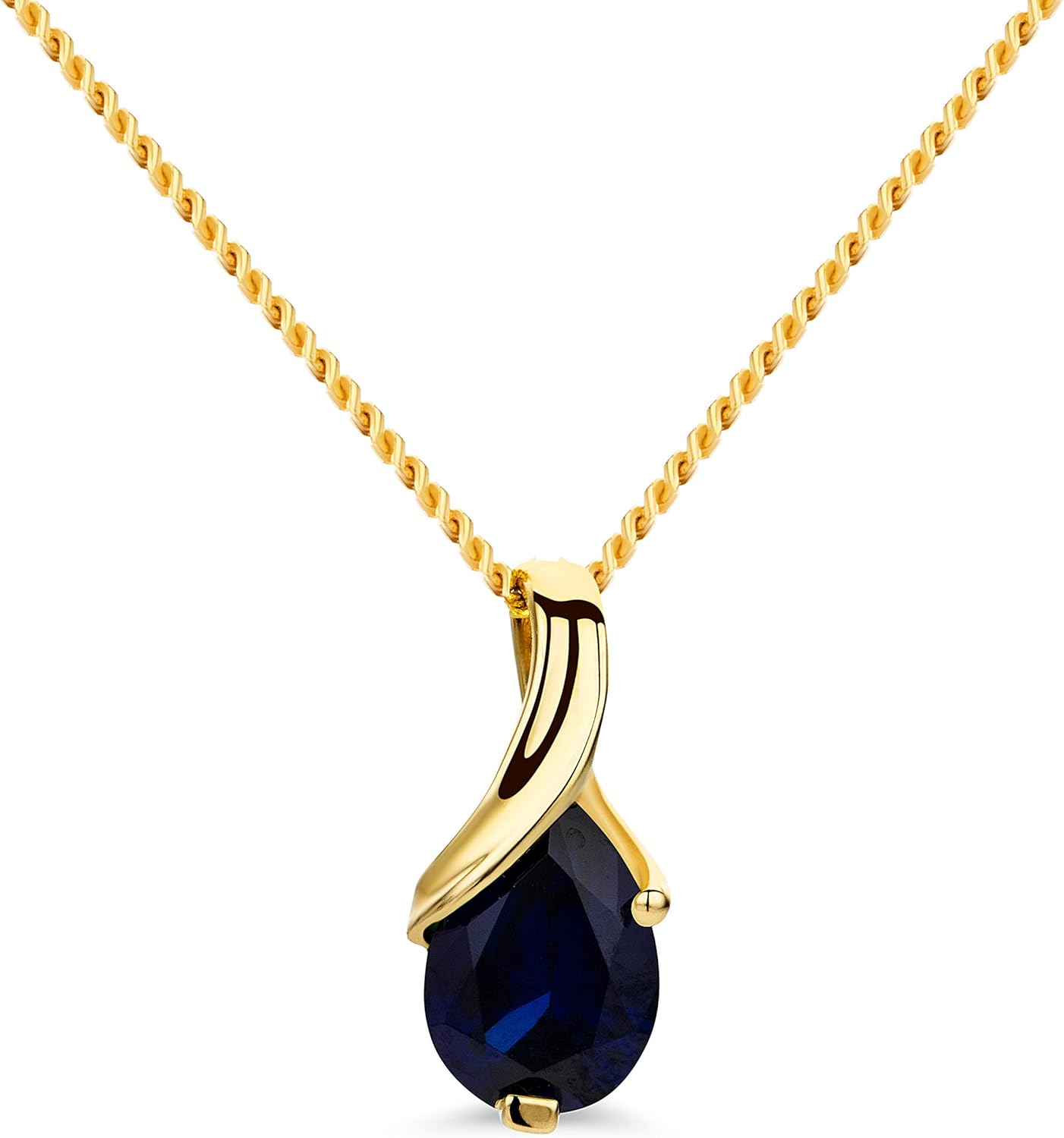 Thumbnail 1 de Collana Orovi da donna in oro giallo 9K/oro bianco 375 con pietra a goccia