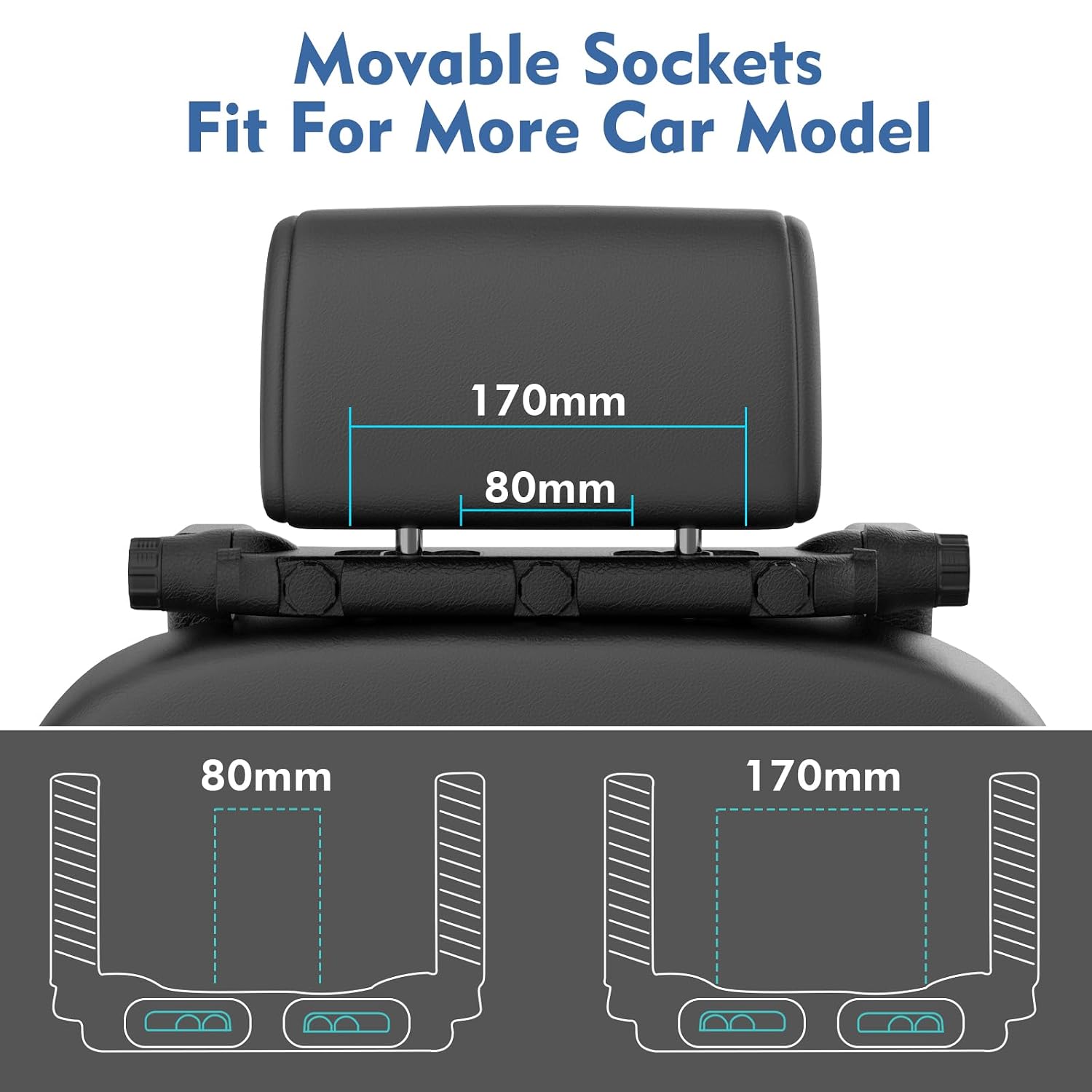 Detalle 1 de JZCreater Car Headrest Pillow U-Shaped