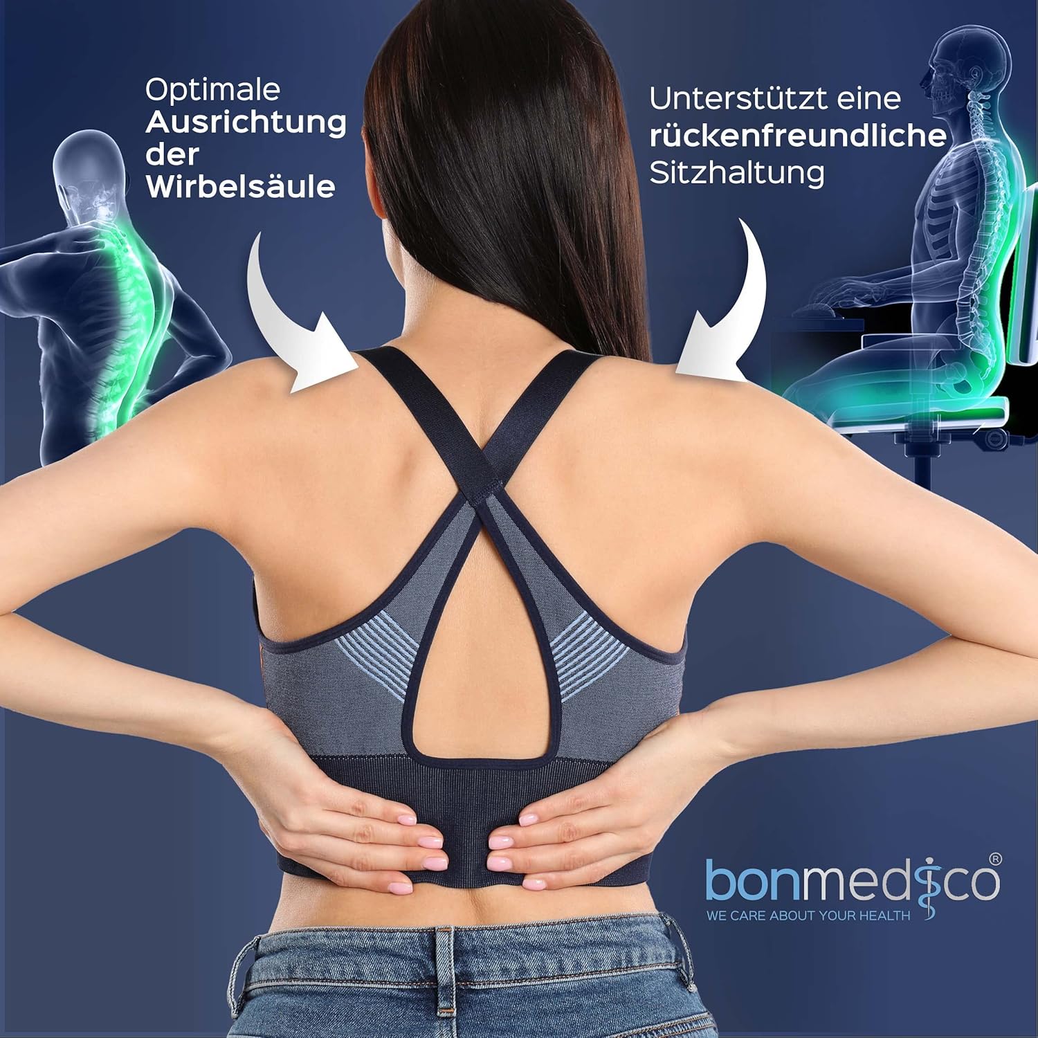 Thumbnail 3 de bonmedico Sitzkissen orthopädisch 45D 💺