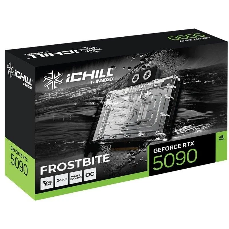Detalle 2 de Inno3D GeForce RTX 5090 iCHILL FROSTBITE 32GB GDDR7 Reflex 2 RTX AI DLSS4
