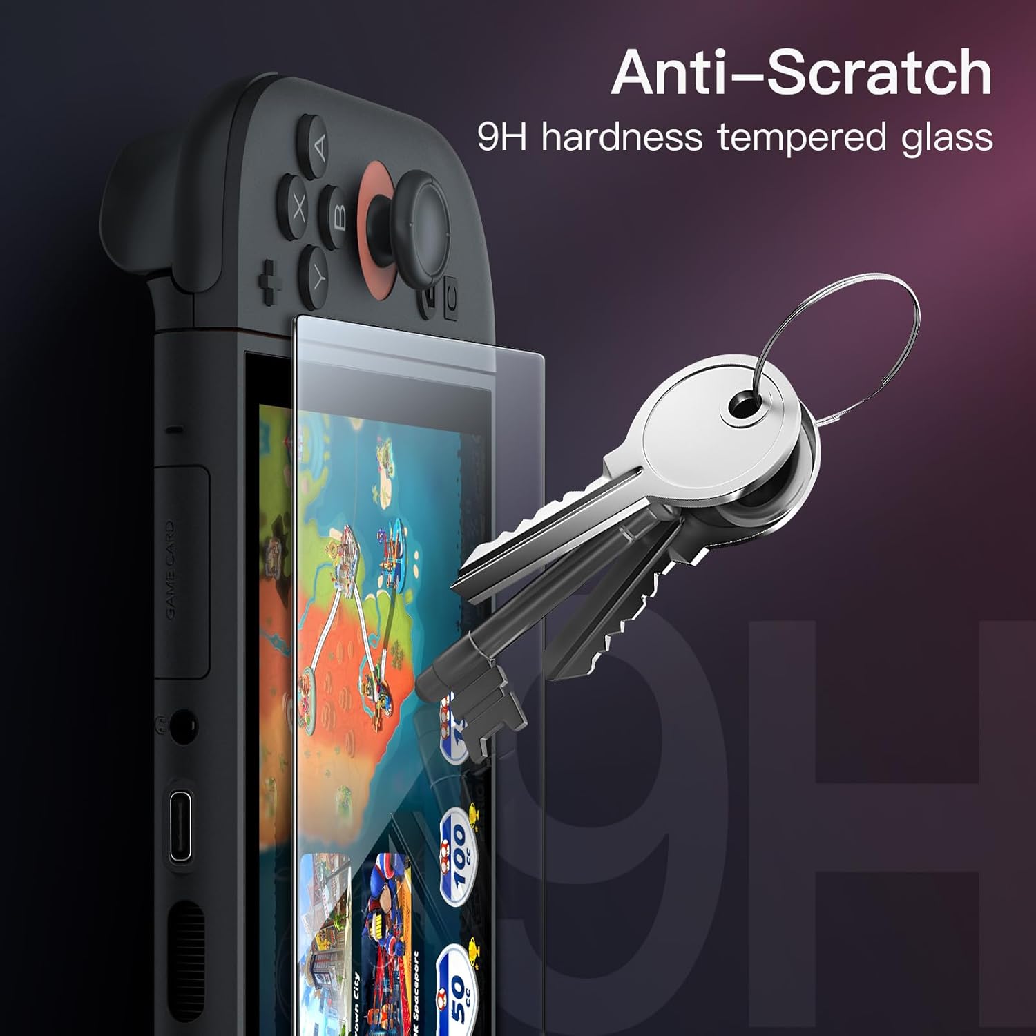 Thumbnail 4 de JETech Auto-Ausrichtung Schutzfolie für Nintendo Switch 2 2025 – 9H Glas, 2er Pack, Ultraglasklar