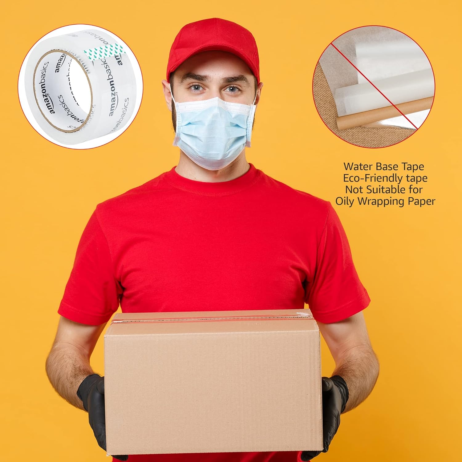Thumbnail 6 de Amazon Basics Moving and Storage Packing Tape (6-Pack) – 4.7 cm x 99.6 m, Crystal Clear