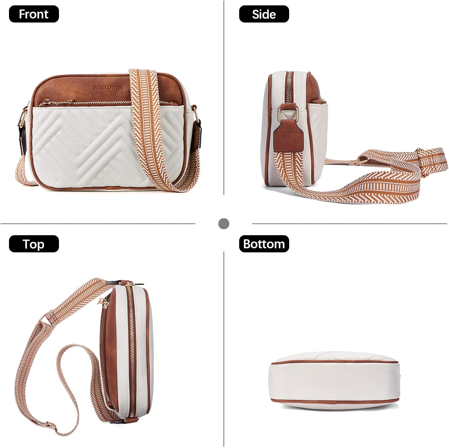 Thumbnail 5 de BOSTANTEN Quilted Crossbody Bag 8.7"