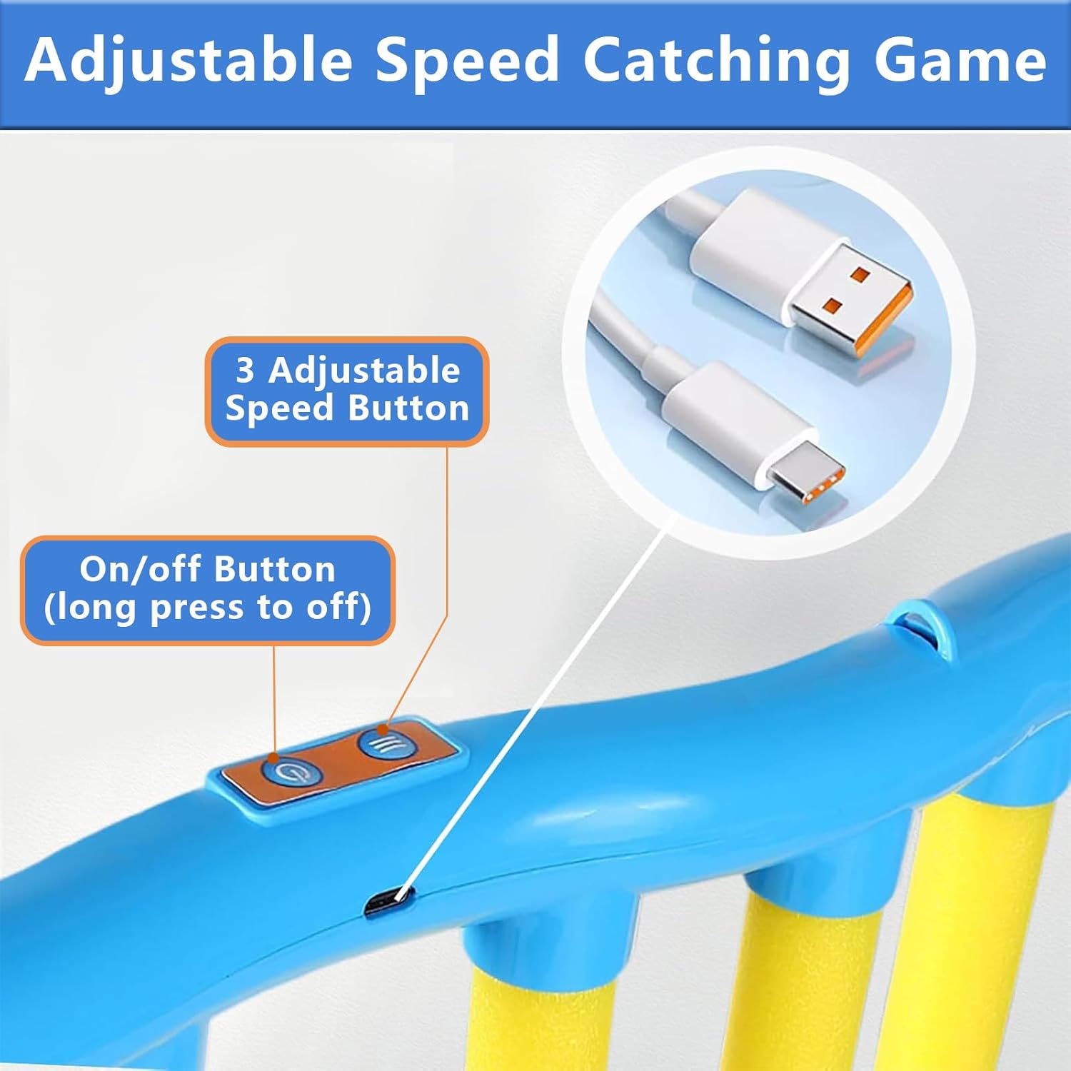 Detalle de Guopai Catching Sticks Game: Reaction Training Toy with Adjustable Speed