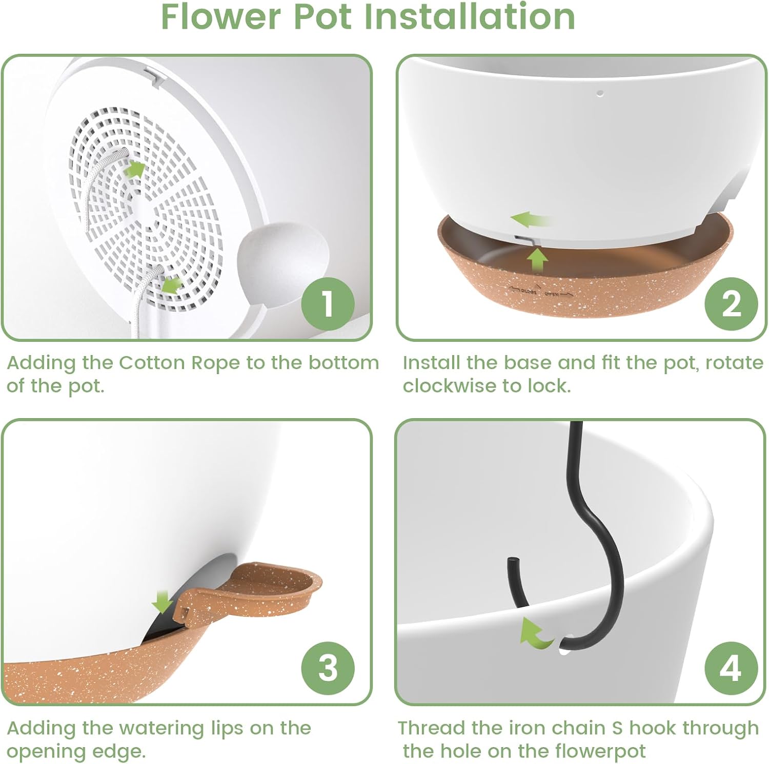 Detalle de Hanging Planters, Plastic