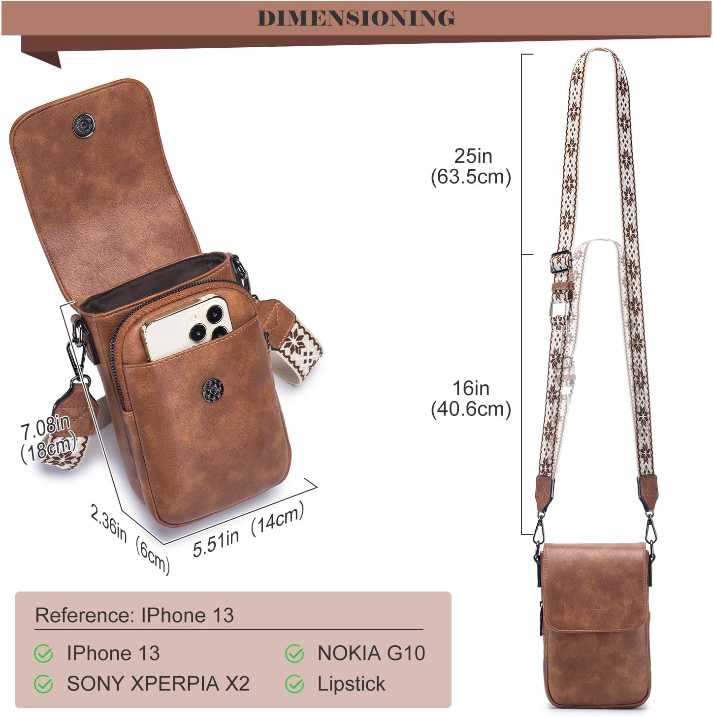 Detalle 2 de MUIIKOLA Handytasche mit RFID-Blockierung
