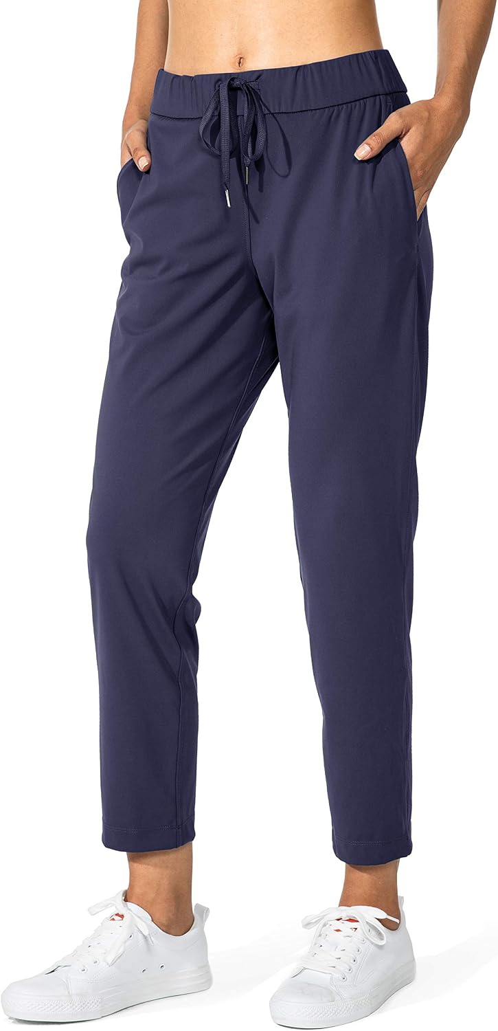 Detalle de G Gradual Women's 7/8 Stretch Pants with Deep Pockets and Drawstring Waist