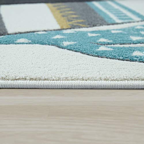 Detalle 2 de Paco Home tapis enfant pastel 200x290 cm