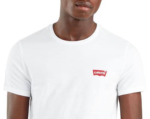 Thumbnail 9 de Levi's 2-Pack Crewneck Graphic Tee Uomo – Bianco (Chesthit White / Caviar), L