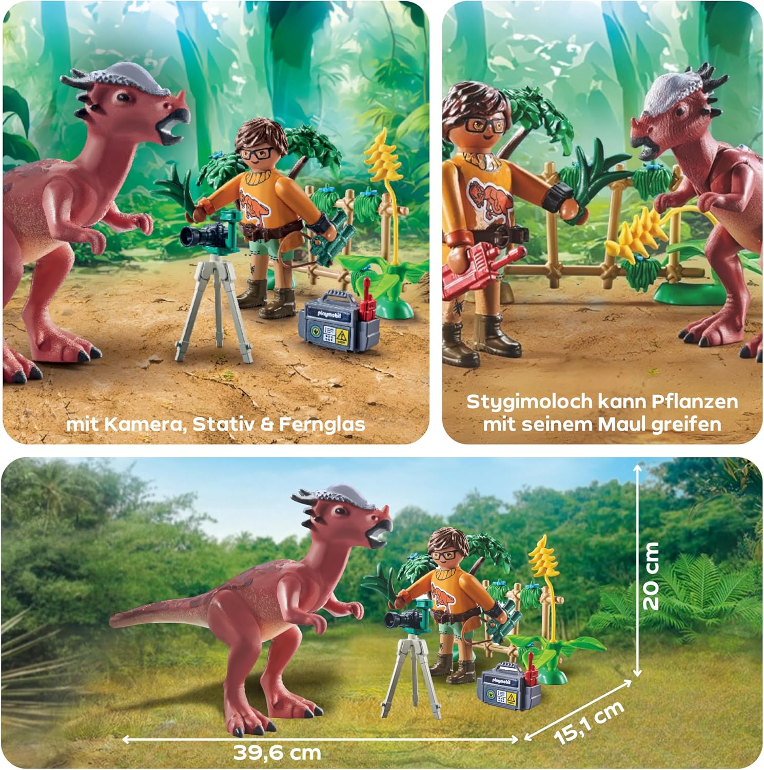 Detalle 2 de PLAYMOBIL Stygimoloch-Beobachtung Spielset 71822 🦕