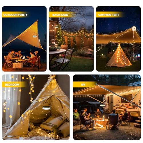 Thumbnail 7 de Nacvo Camping String Lights 10M/100LED with USB Rechargeable Fairy Lights