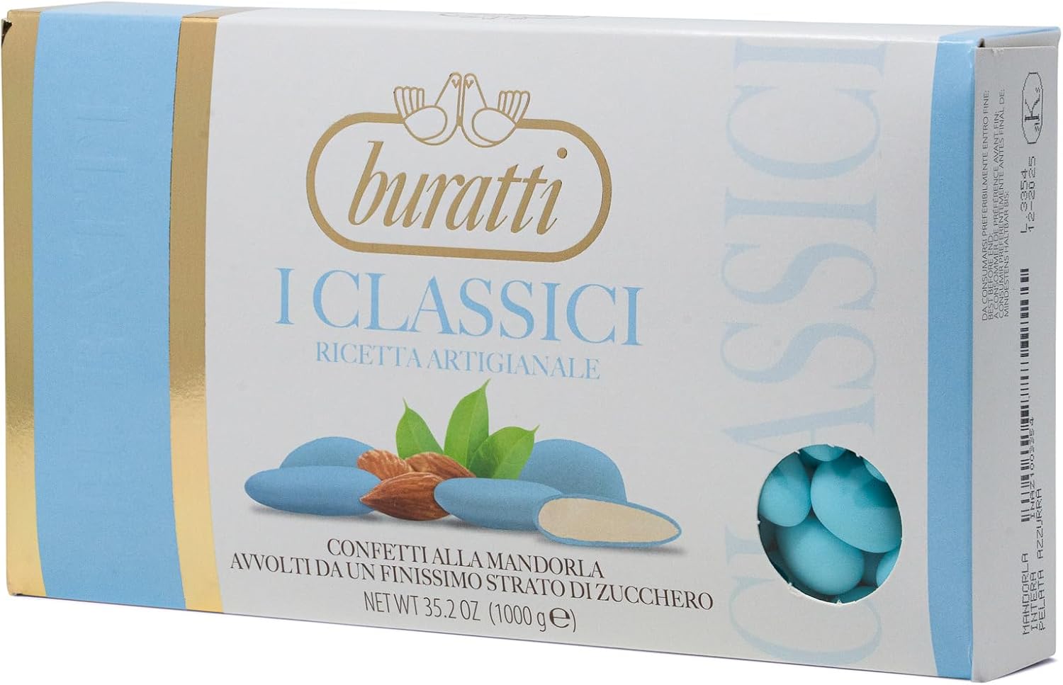 Buratti Confetti Almendras Azul Claro 1000 g