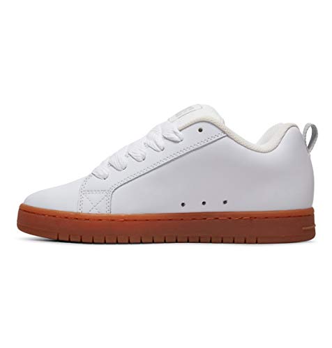 Detalle de DC Shoes Court Graffik Zapatos de piel para hombre 42 EU White/Black