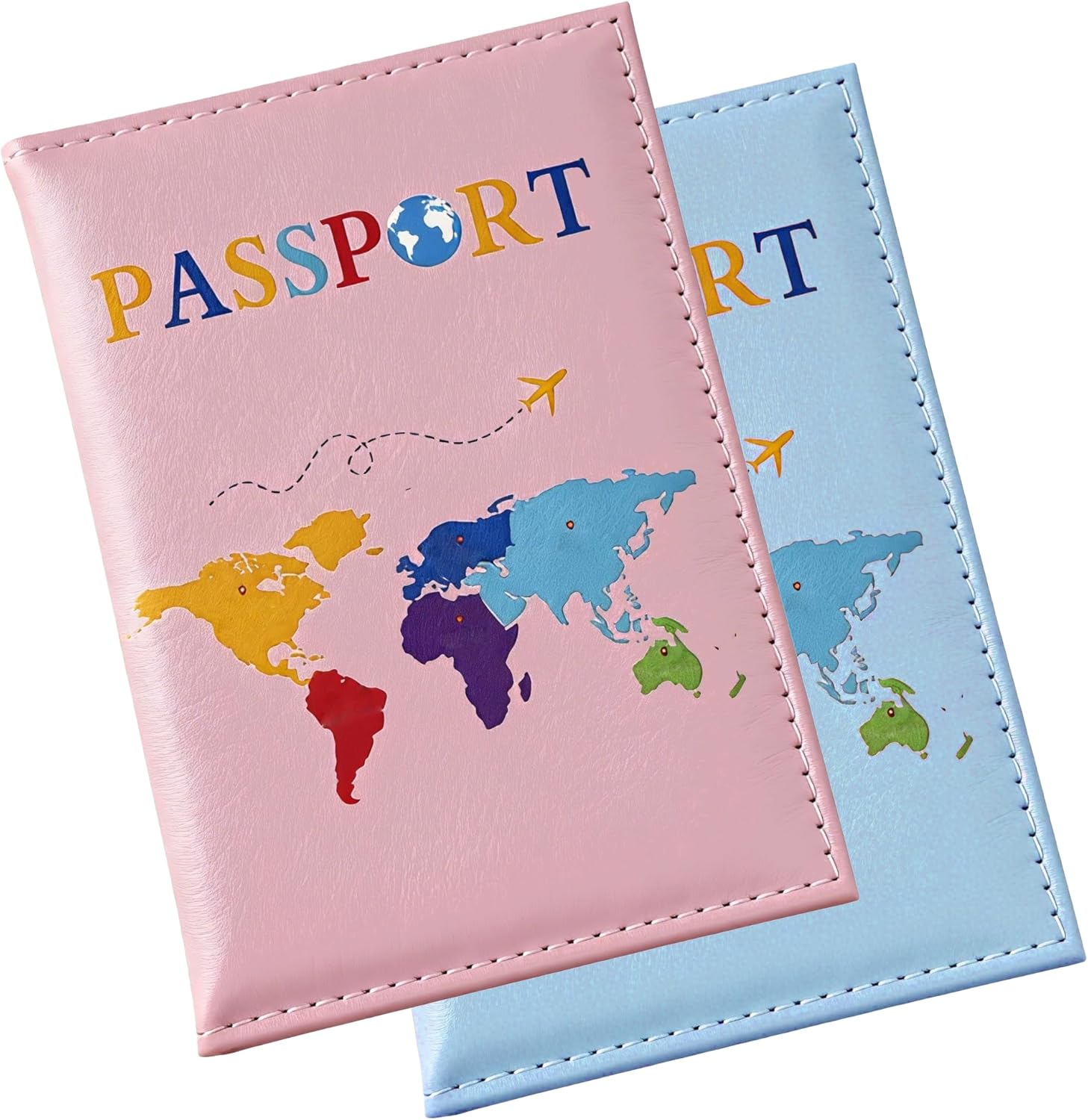 Detalle de Lammcou Housse de Passeport PU – Pack de 2, ultra mince et imperméable