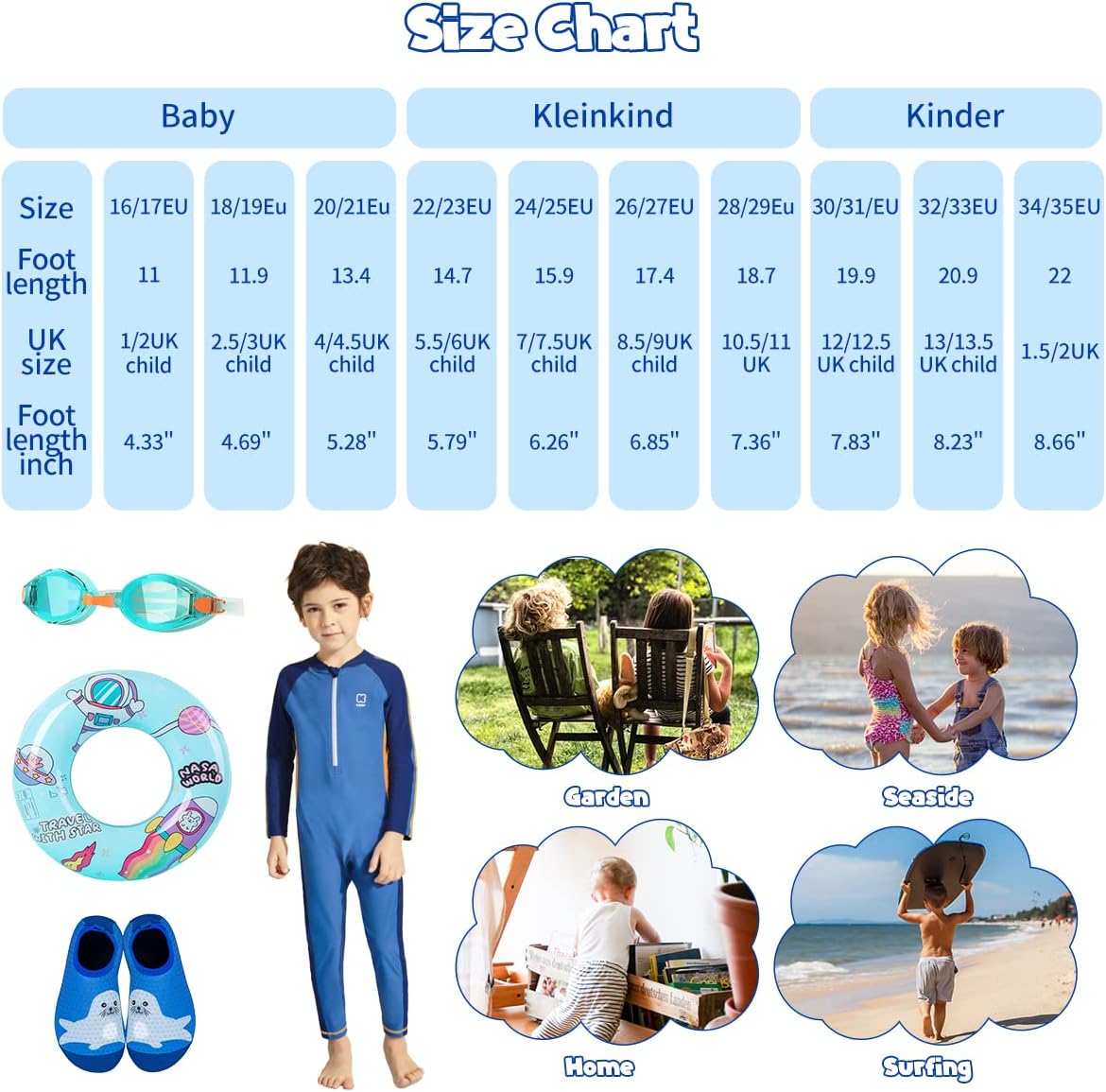 Thumbnail 5 de WateLves Kinder Wasserschuhe Little Seal Blue