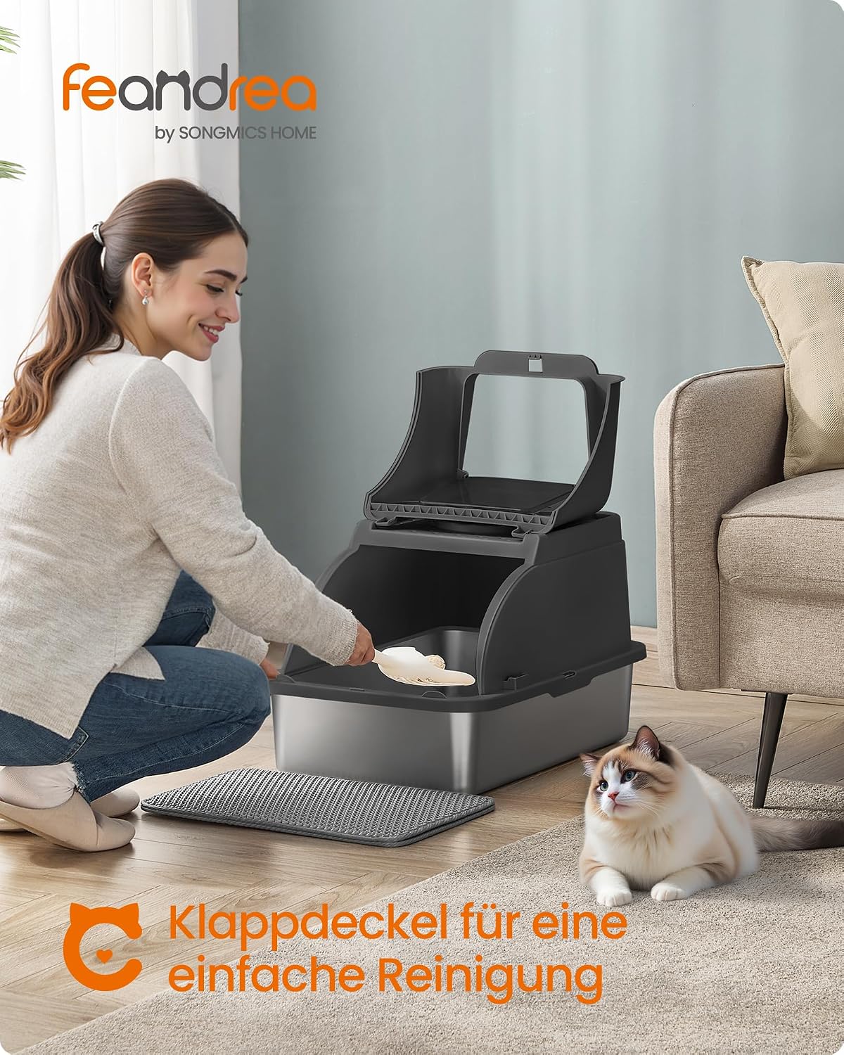 Detalle 2 de Feandrea PPT005BH01 XL Katzenklo 61×41×36,5 cm 🐾